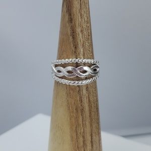 Sterling silver fashion ring size 8